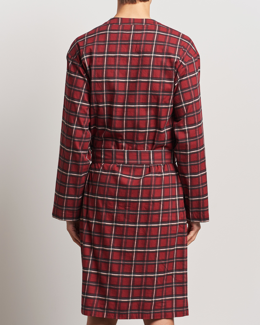 Herren | Schlafanzüge & Bademäntel | BOSS BLACK | Holiday Checked Robe Dark Red