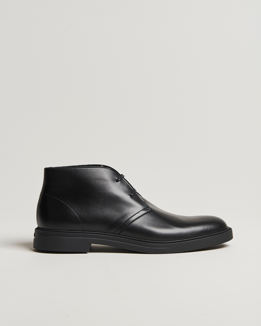 Herren | BOSS BLACK Calev Leather Chukka Boot Black | BOSS BLACK | Calev Leather Chukka Boot Black