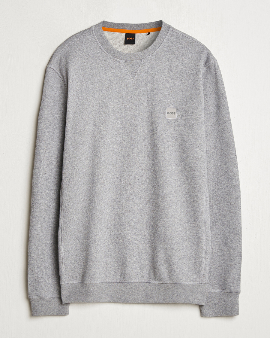Herren | Pullover | BOSS ORANGE | Westart Logo Sweatshirt Light Grey