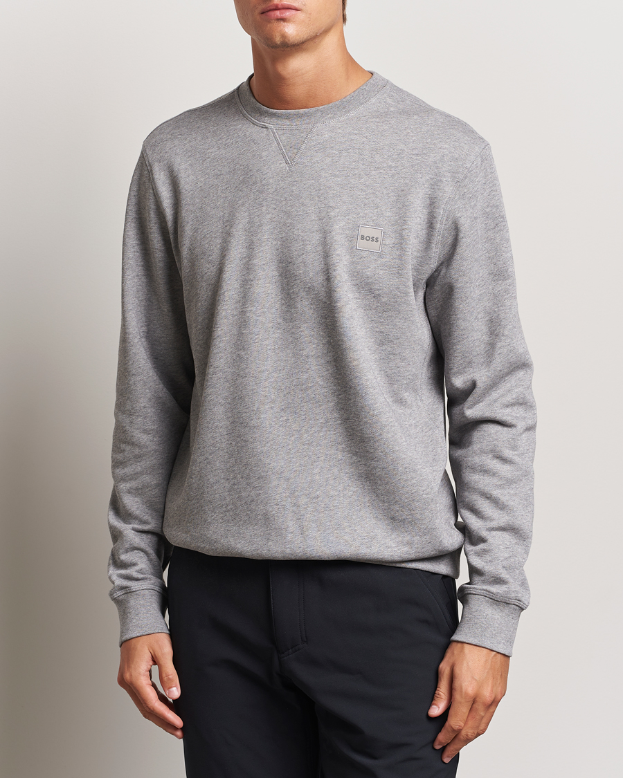 Herren | Pullover | BOSS ORANGE | Westart Logo Sweatshirt Light Grey