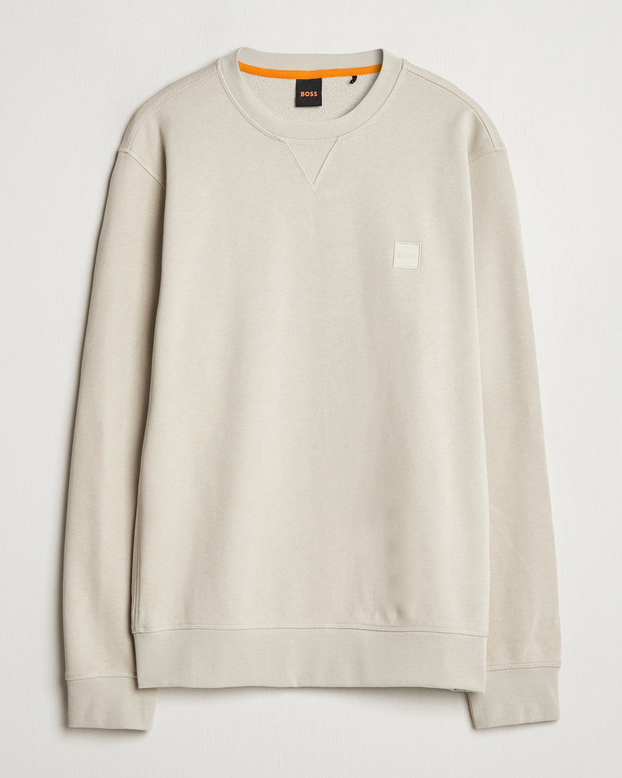 Herren | Pullover | BOSS ORANGE | Westart Logo Sweatshirt Light Beige