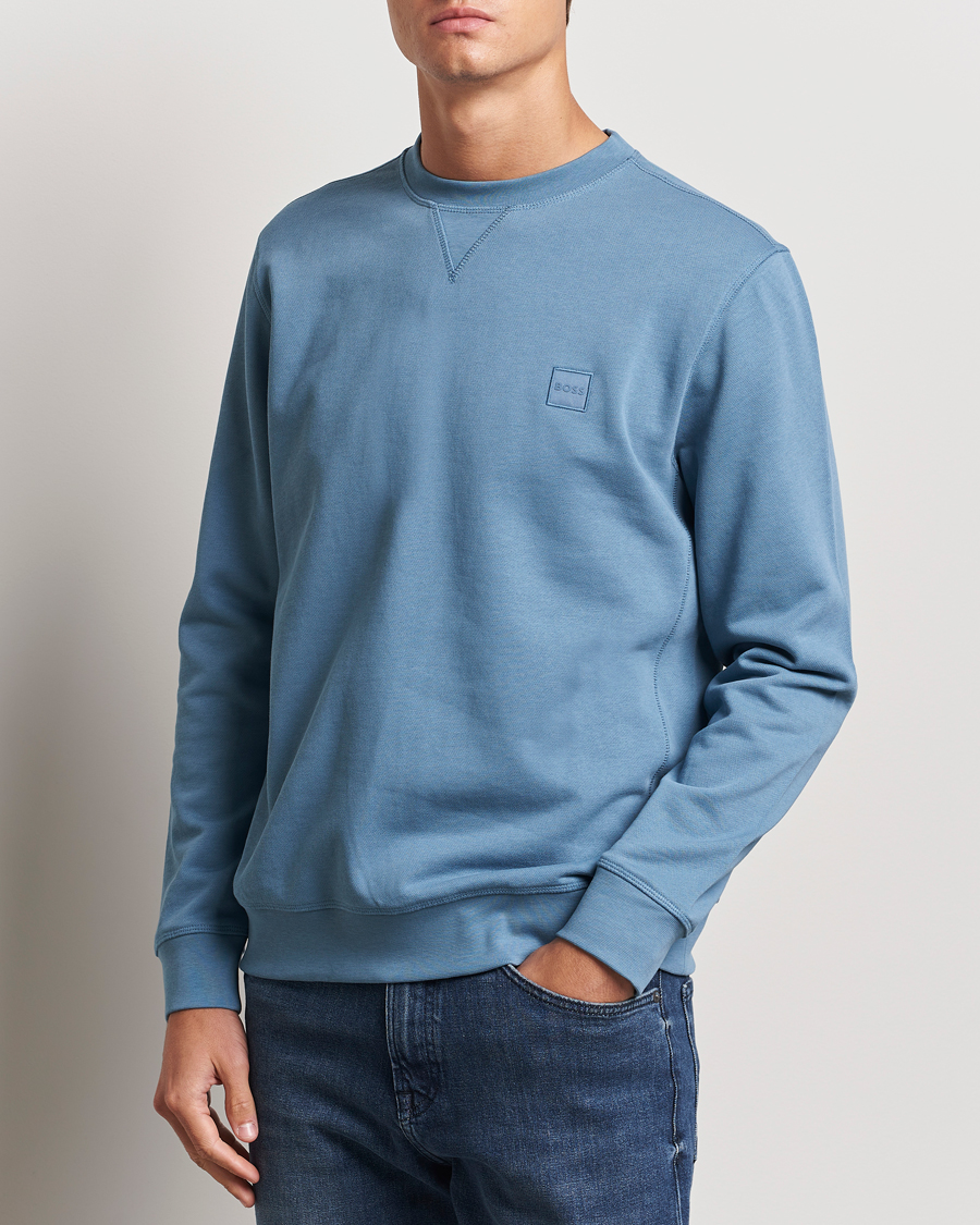 Herren | Pullover | BOSS ORANGE | Westart Logo Sweatshirt Open Blue