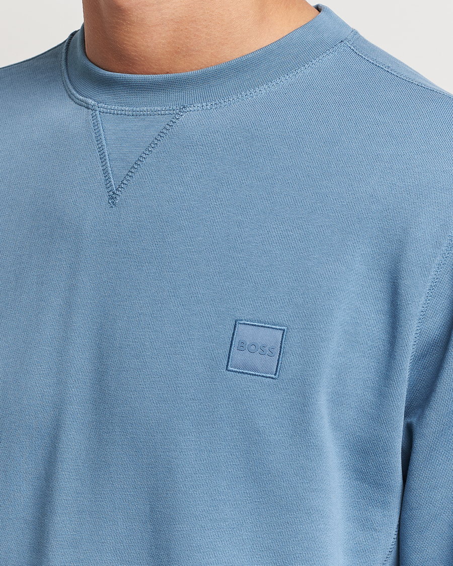 Herren | Pullover | BOSS ORANGE | Westart Logo Sweatshirt Open Blue