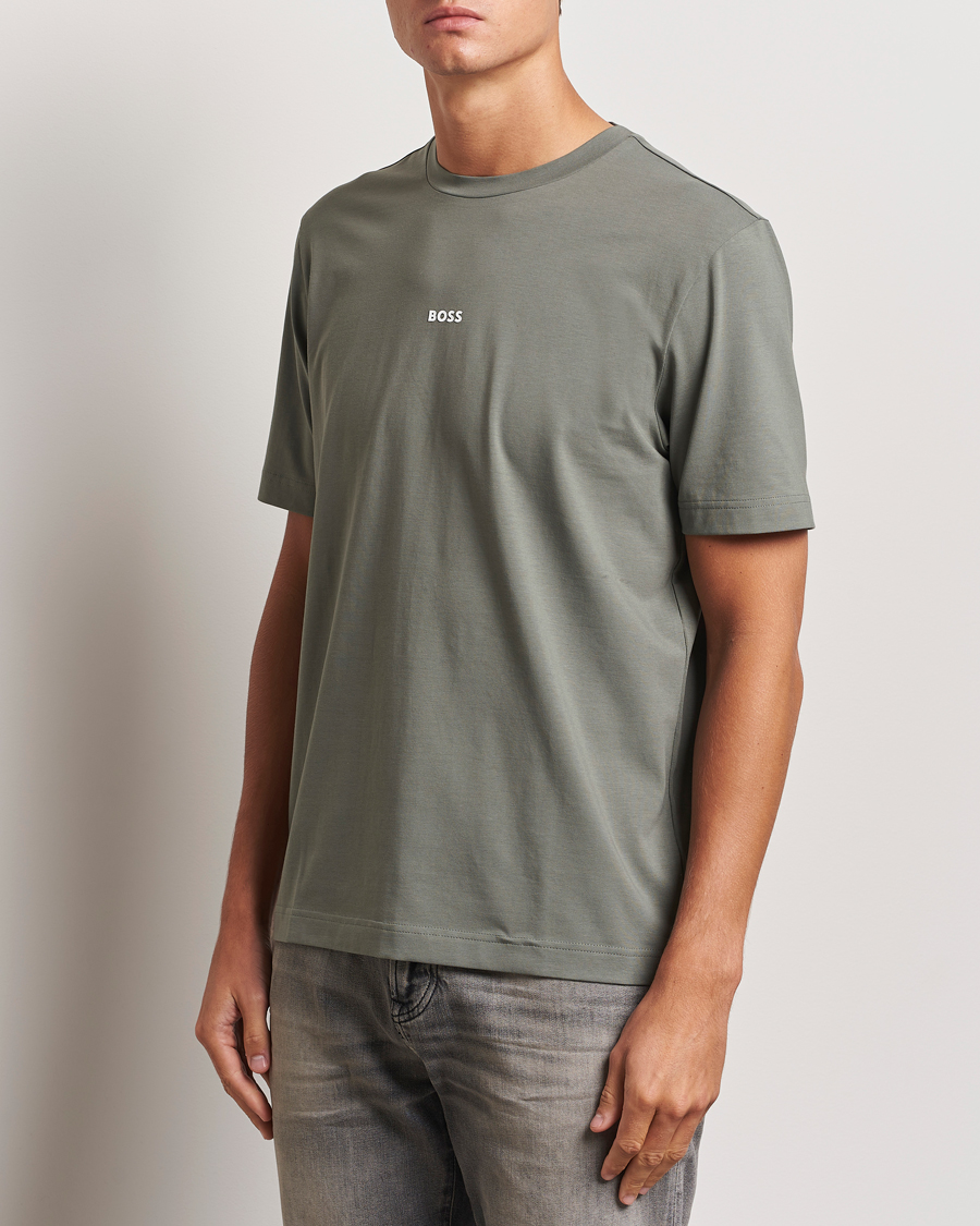 Herren | T-Shirts | BOSS ORANGE | Tchup Logo Crew Neck T-Shirt Open Grey