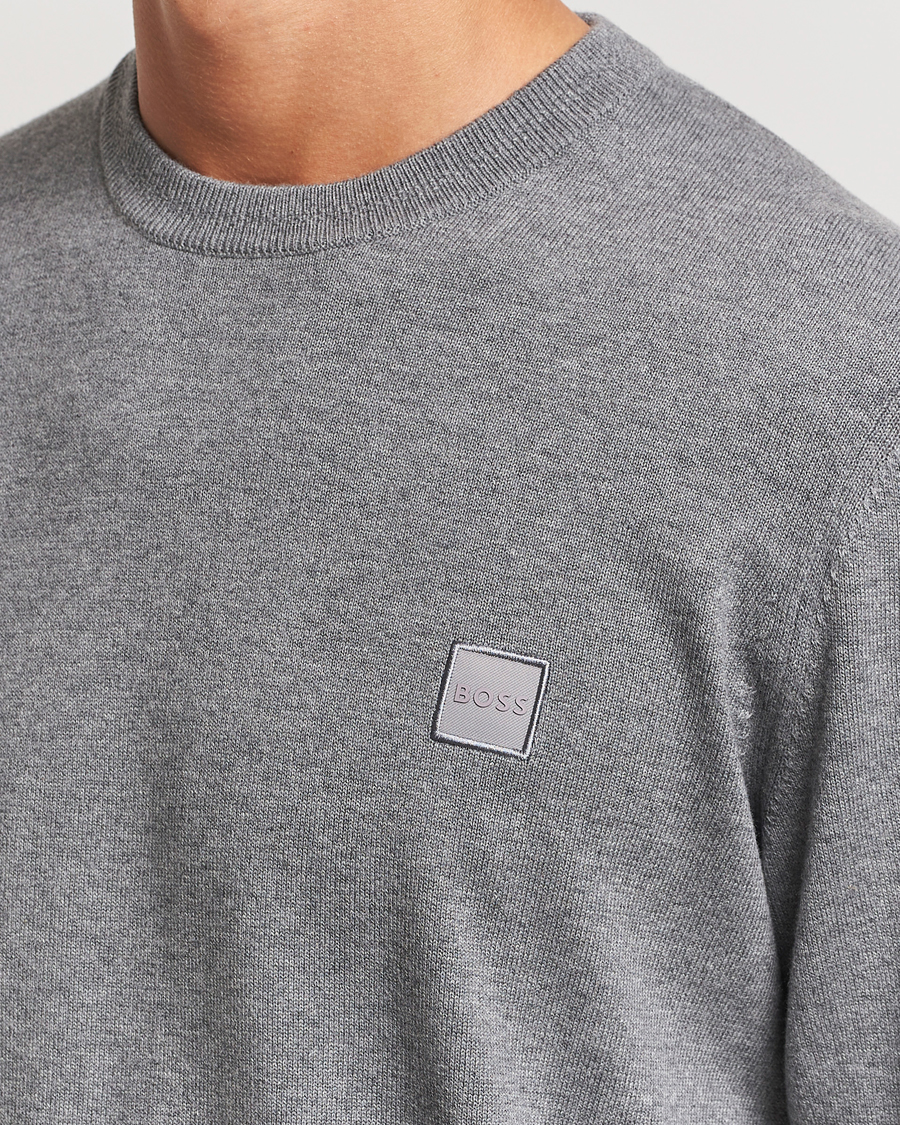 Herren | Pullover | BOSS ORANGE | Kanovano Knitted Sweater Light Grey