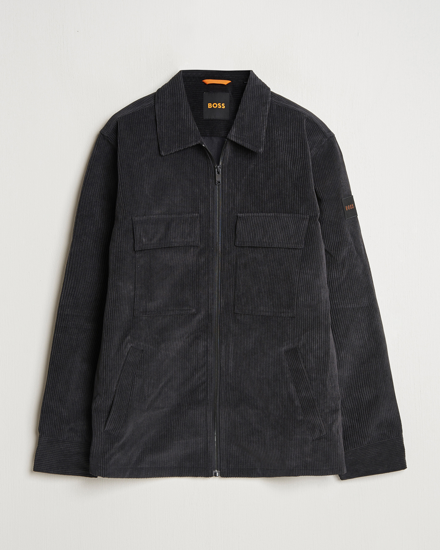 Herren | Hemden | BOSS ORANGE | Lozzy Brushed Overshirt Black