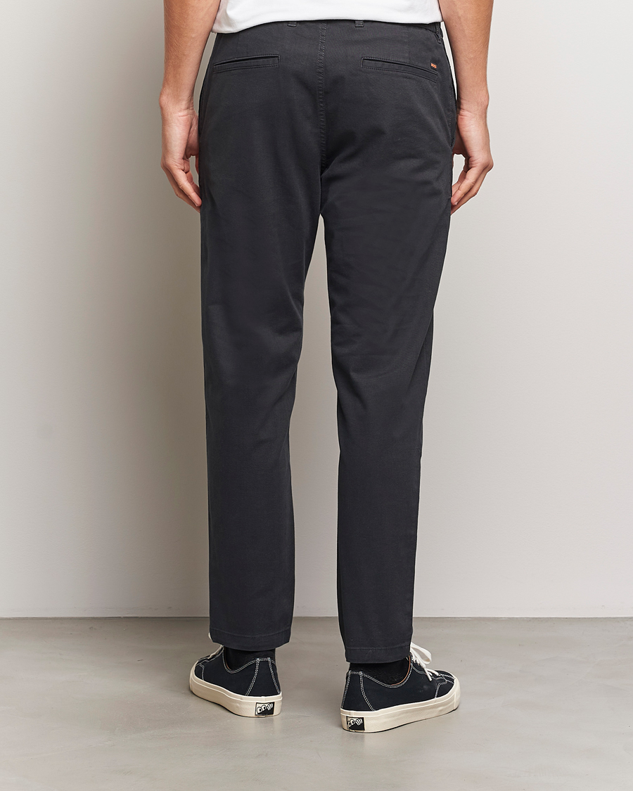 Herren | Hosen | BOSS ORANGE | Tapered Drawstring Trousers Black
