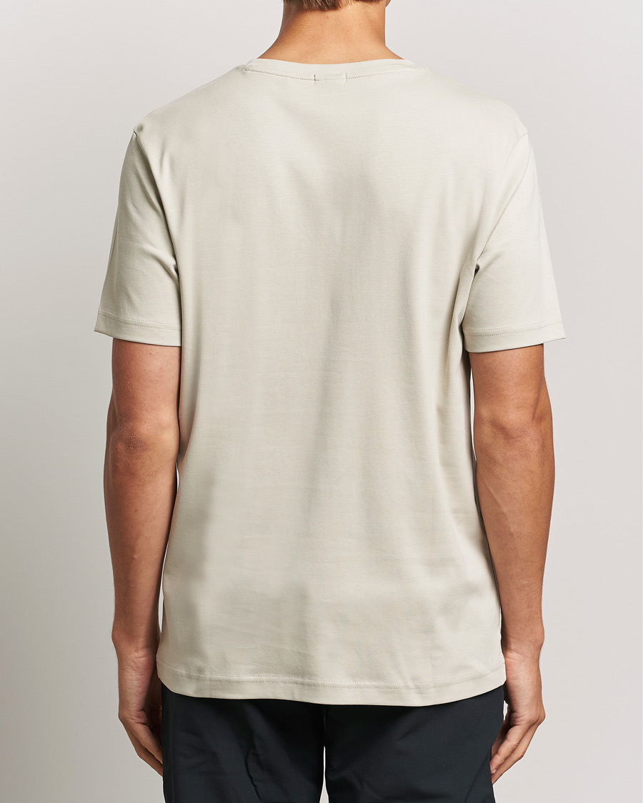 Herren | T-Shirts | BOSS GREEN | Graphic Crew Neck T-Shirt Light Beige