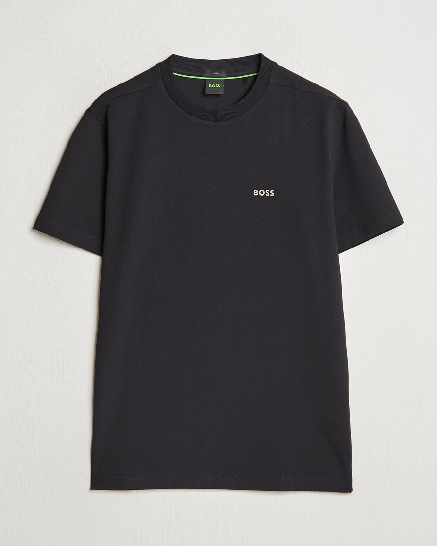 Herren | T-Shirts | BOSS GREEN | Logo Crew Neck T-Shirt Black