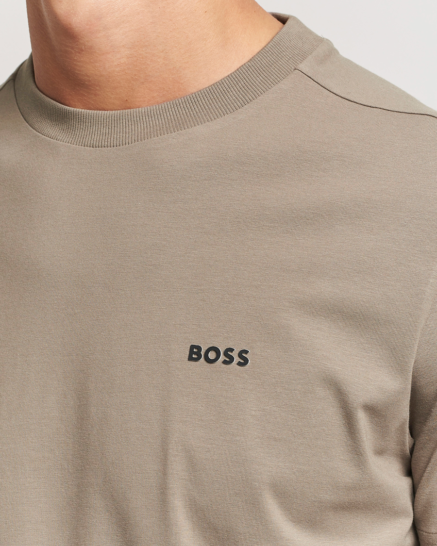 Herren | T-Shirts | BOSS GREEN | Logo Crew Neck T-Shirt Light Green
