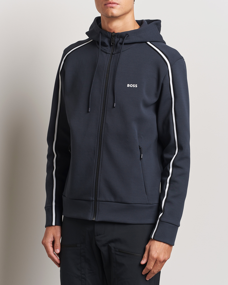 Herren | Pullover | BOSS GREEN | Saggy Full Zip Hoodie Dark Blue