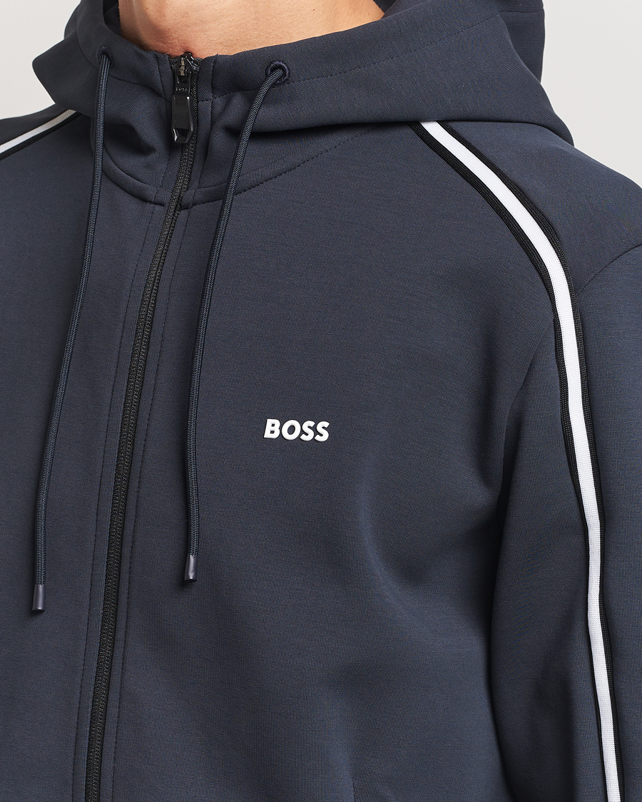 Herren | Pullover | BOSS GREEN | Saggy Full Zip Hoodie Dark Blue