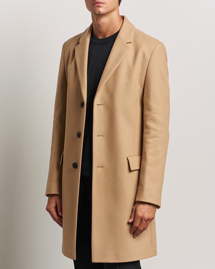Herren | Jacken | HUGO | Migor Wool Coat Medium Beige