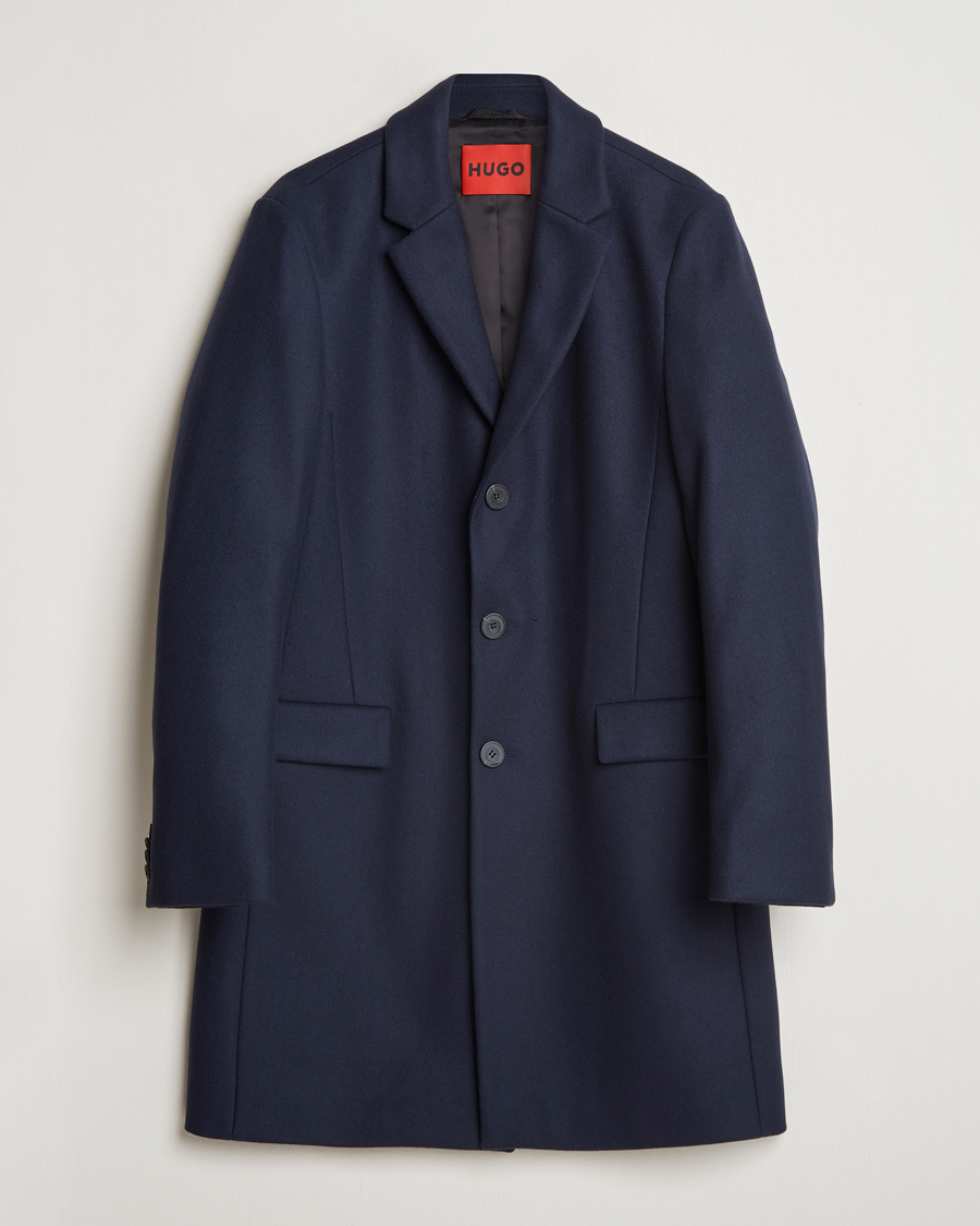 Herren | Jacken | HUGO | Migor Wool Coat Dark Blue