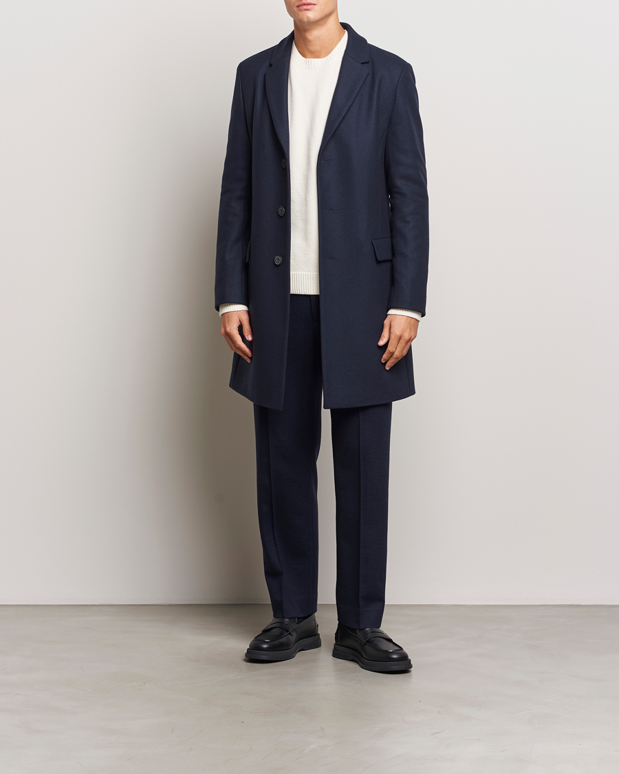 Herren | Jacken | HUGO | Migor Wool Coat Dark Blue