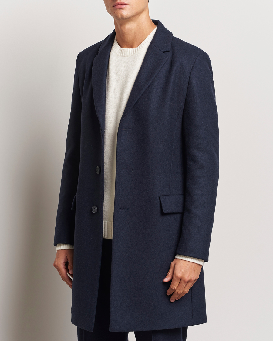 Herren | Jacken | HUGO | Migor Wool Coat Dark Blue