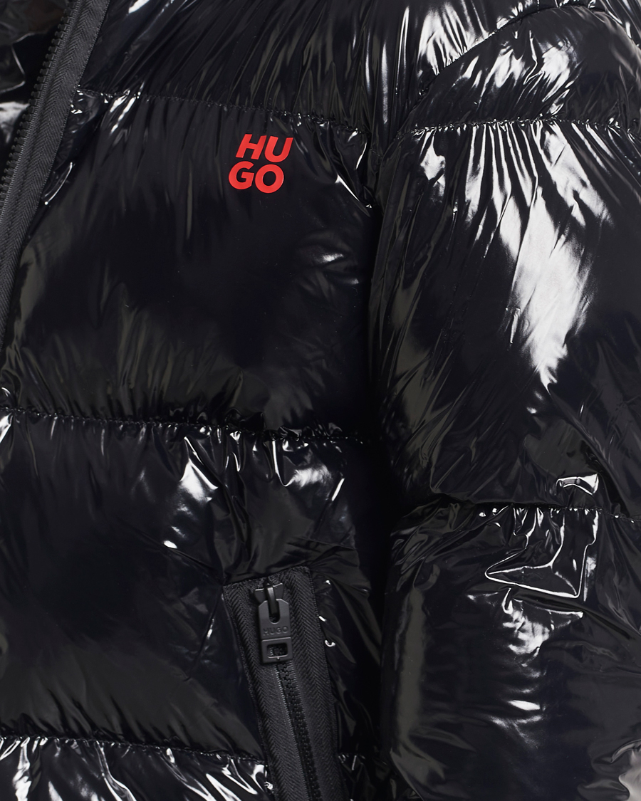 Herren | Jacken | HUGO | Biron Glossy Down Jacket Black