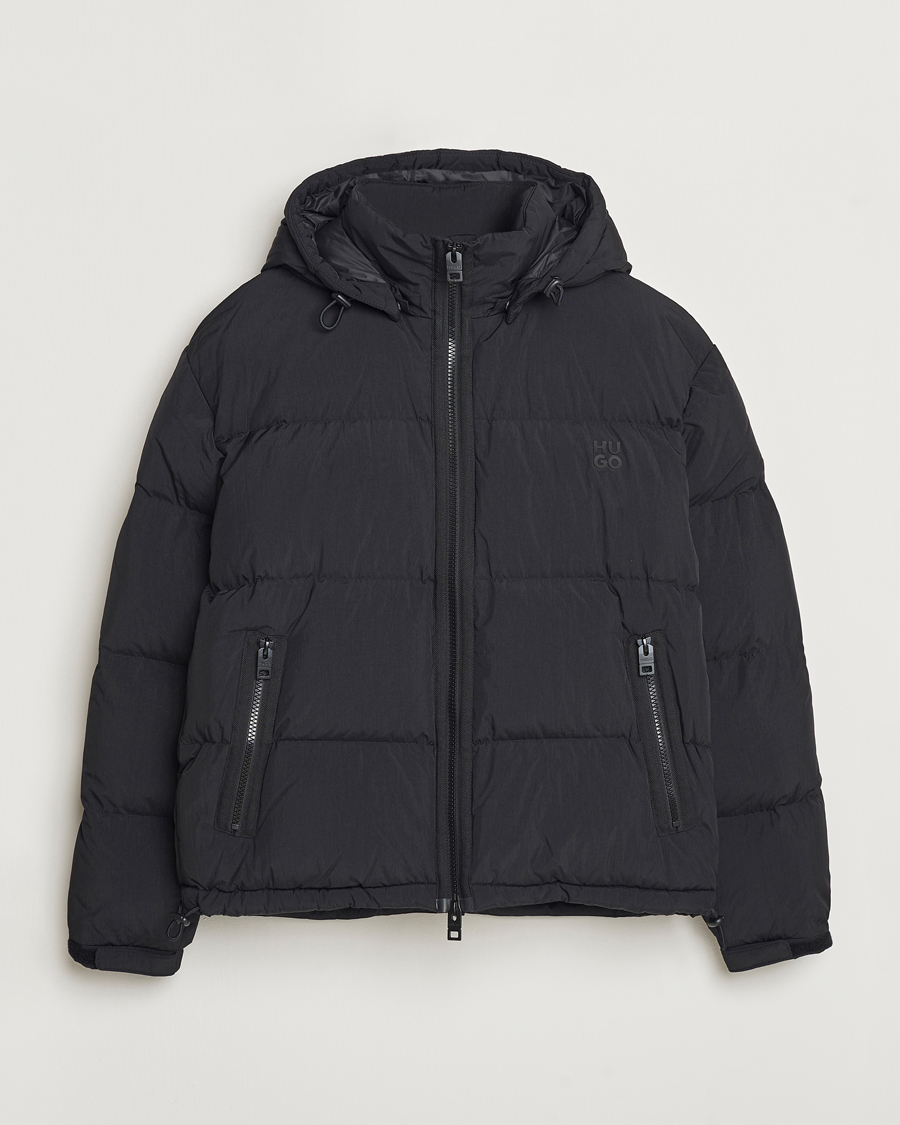 Herren | Jacken | HUGO | Bironto Hooded Puffer Jacket Black