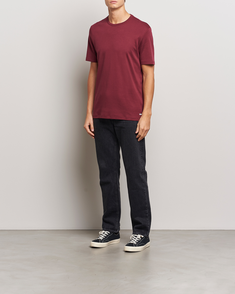 Herren | T-Shirts | HUGO | Dozy Crew Neck T-Shirt Dark Red