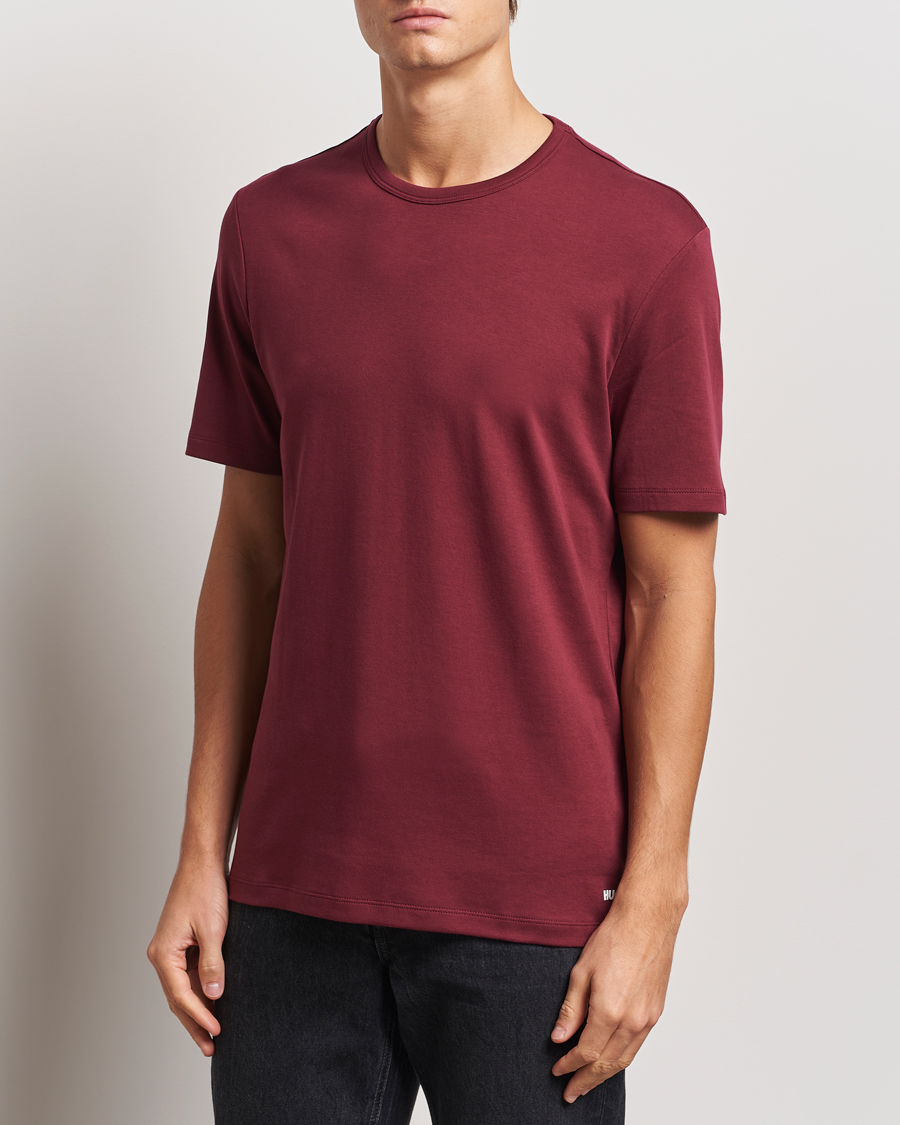 Herren | T-Shirts | HUGO | Dozy Crew Neck T-Shirt Dark Red