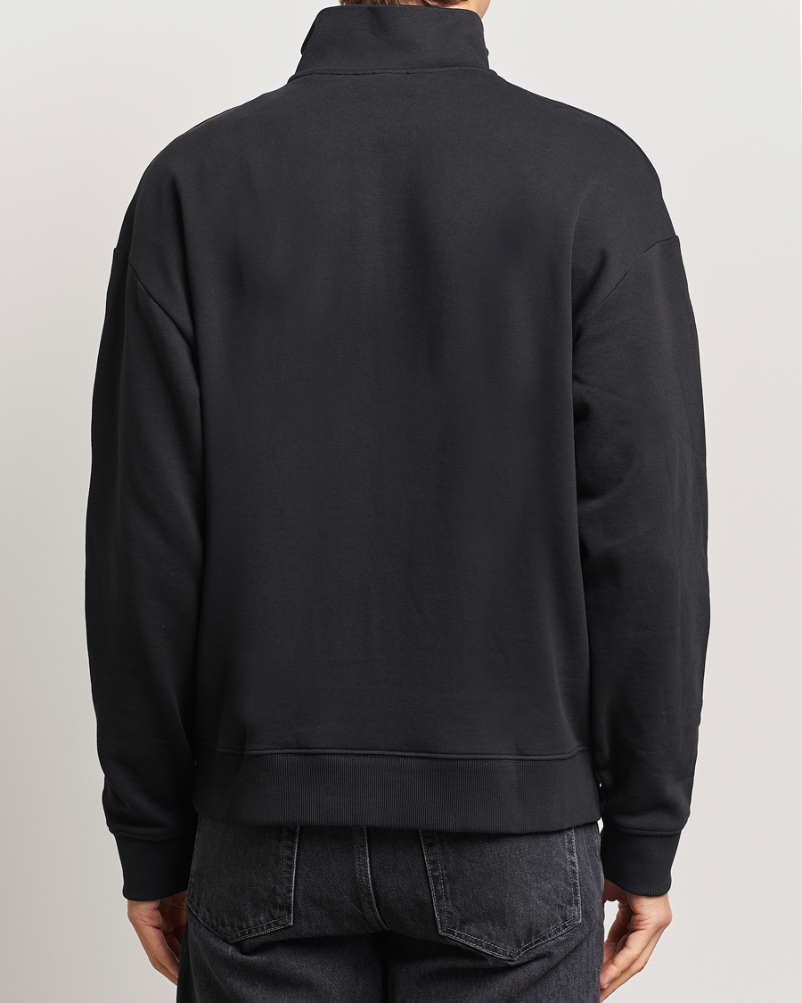 Herren | Pullover | HUGO | Durty Half Zip Sweatshirt Black