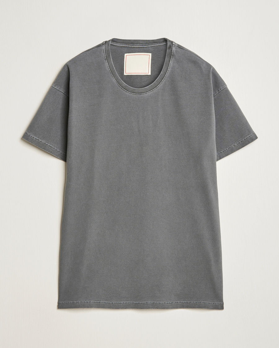 Herren | T-Shirts | Jeanerica | Ruben Crew Neck T-Shirt Washed Black