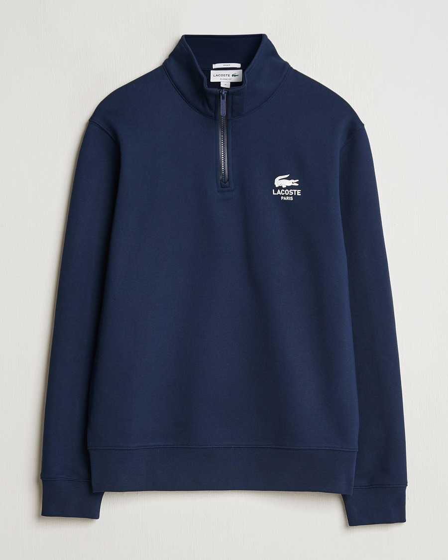 Herren | Pullover | Lacoste | Paris Half Zip Sweatshirt Navy