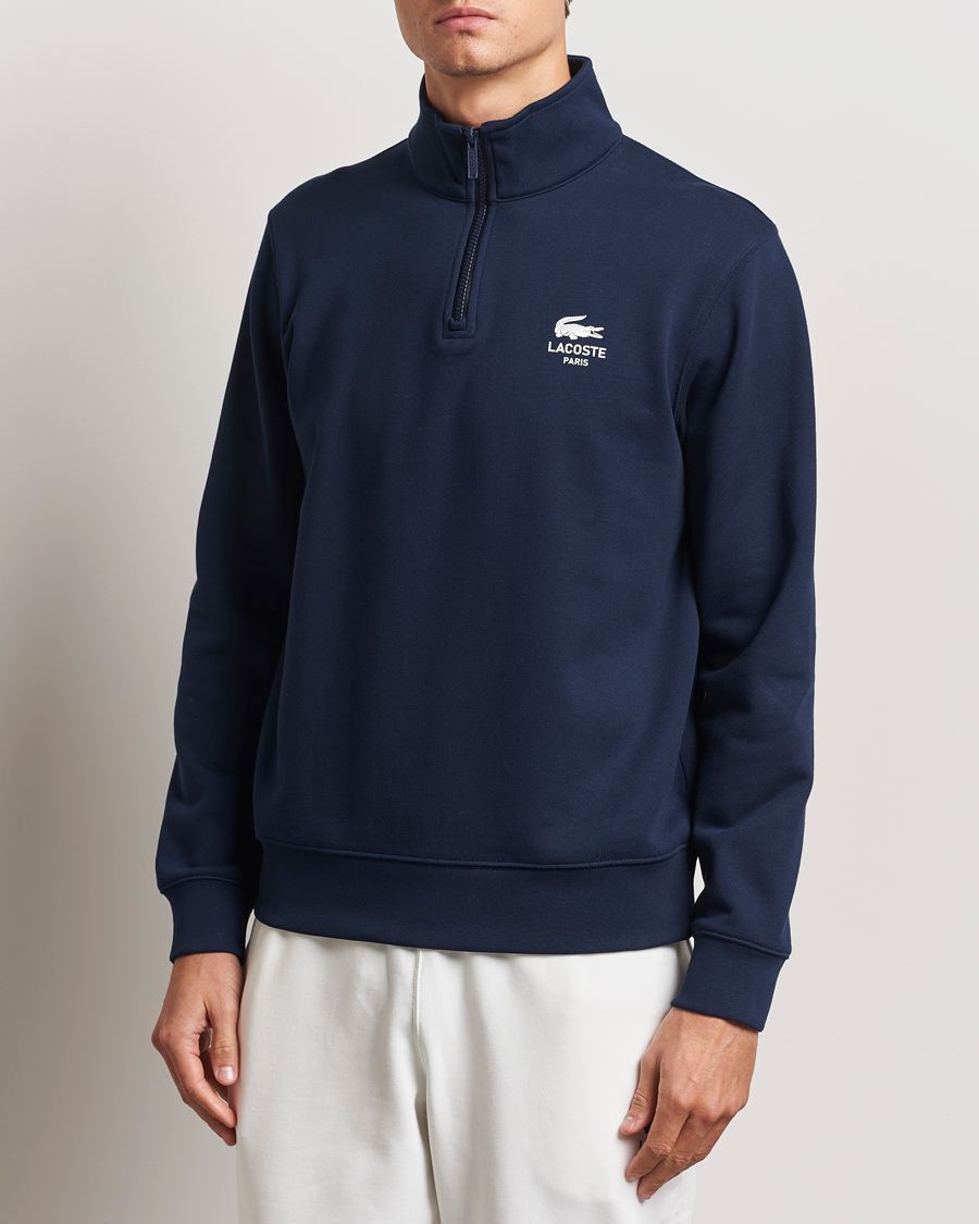 Herren | Pullover | Lacoste | Paris Half Zip Sweatshirt Navy