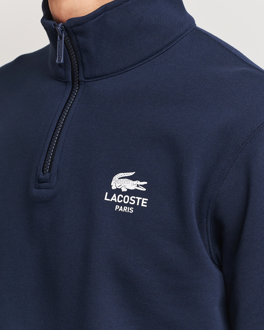 Herren | Pullover | Lacoste | Paris Half Zip Sweatshirt Navy