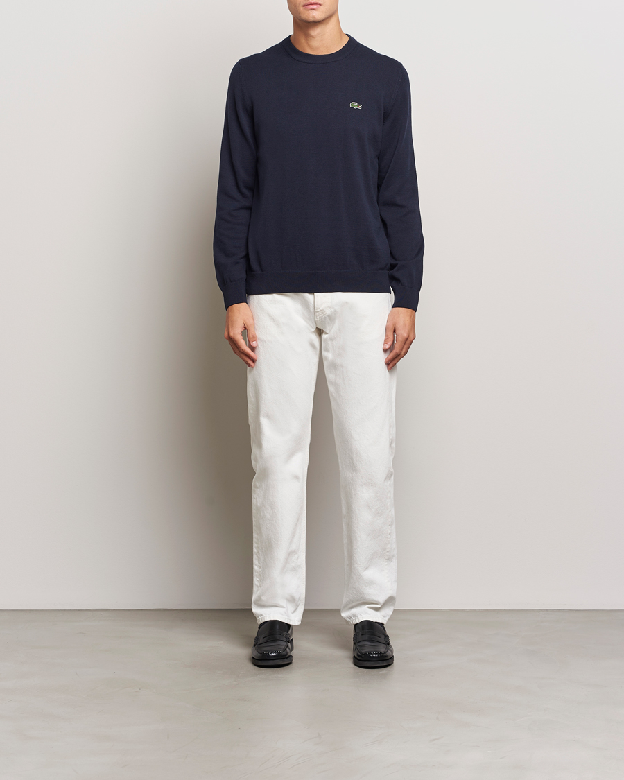 Herren | Pullover | Lacoste | Cotton Knitted Sweater Navy Blue