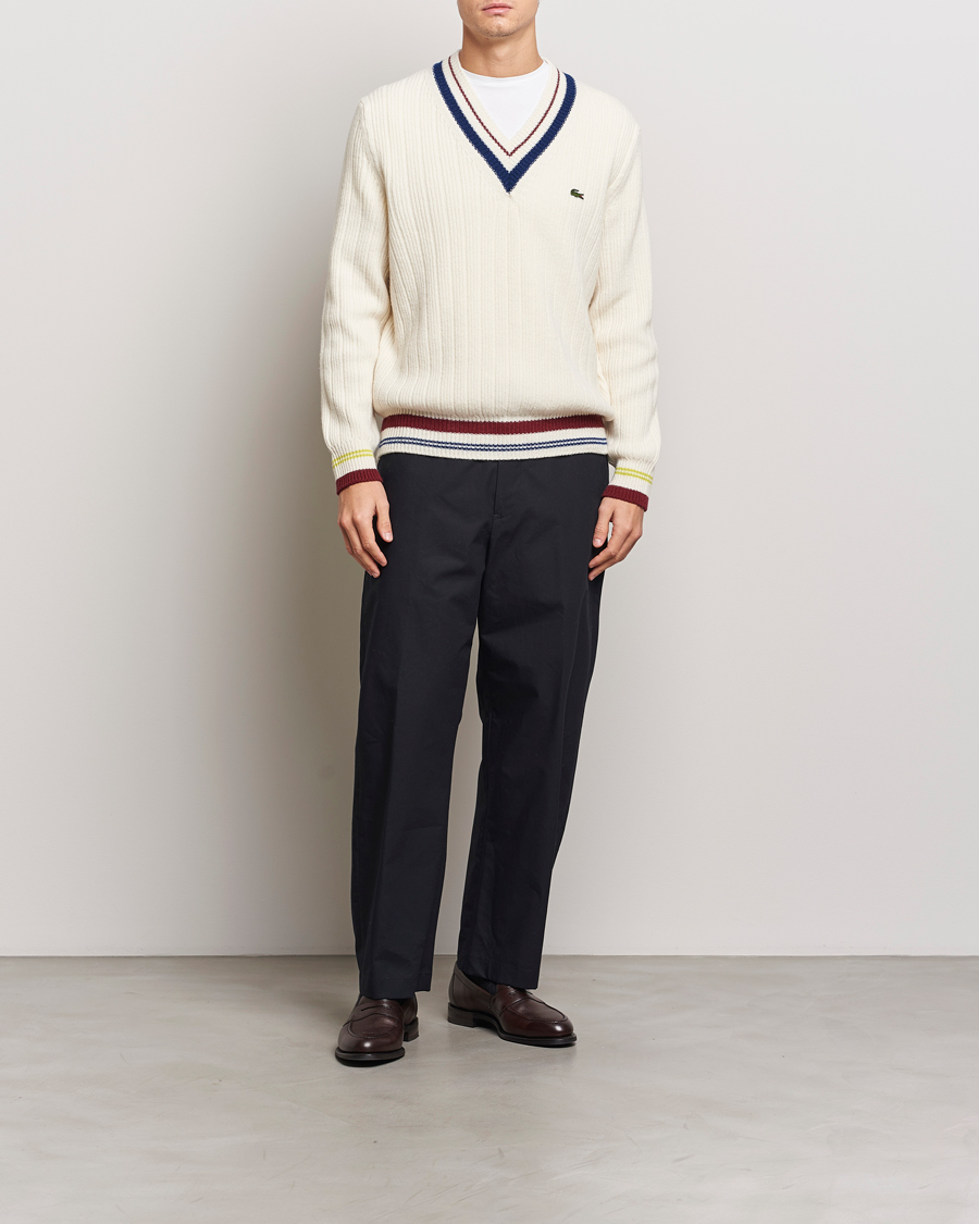Herren | Pullover | Lacoste | Retro Tennis Wool V-Neck Lapland