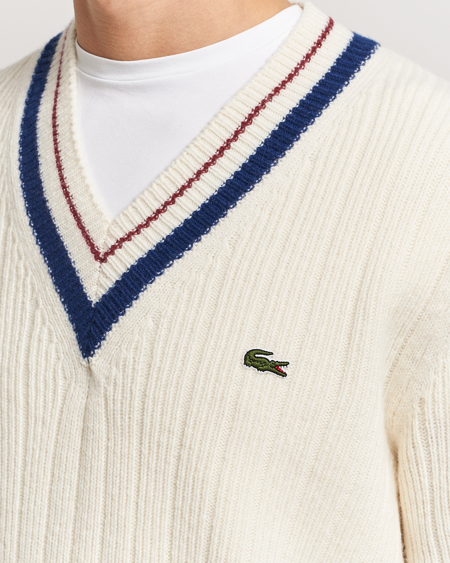 Herren | Pullover | Lacoste | Retro Tennis Wool V-Neck Lapland