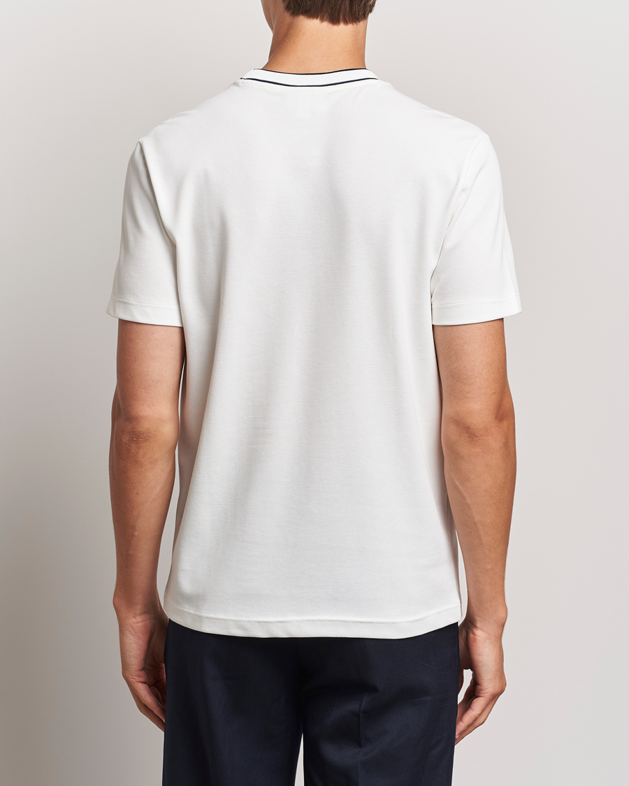 Herren | T-Shirts | Lacoste | Contrast Rib Piqué T-Shirt Flour