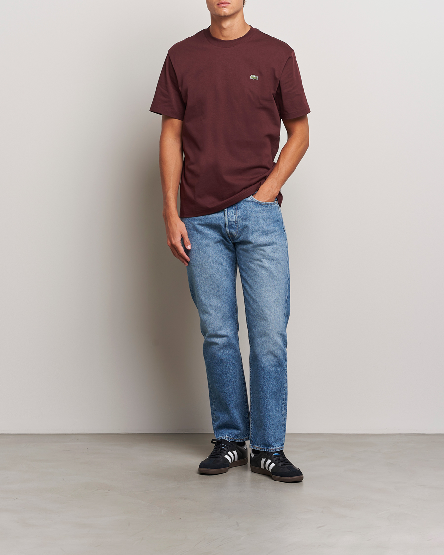 Herren | T-Shirts | Lacoste | Crew Neck T-Shirt Espresso