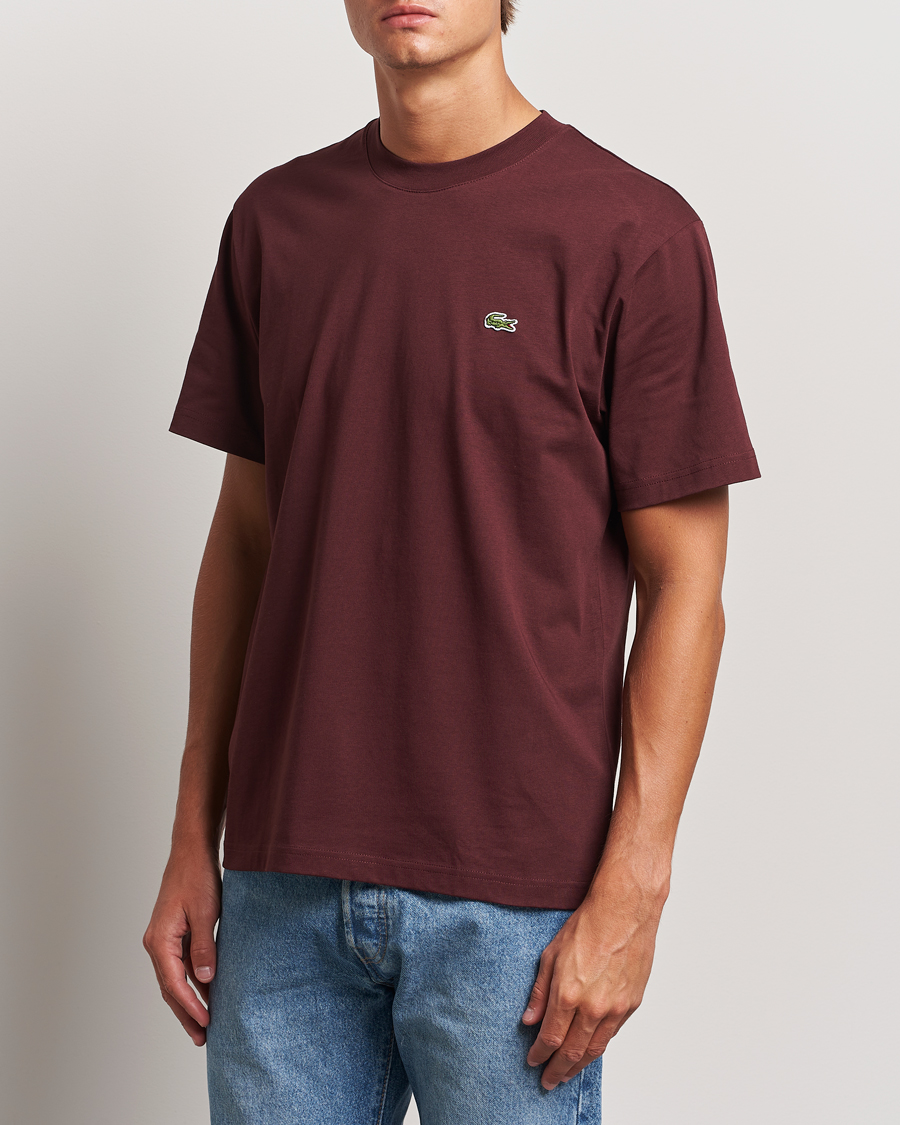 Herren | T-Shirts | Lacoste | Crew Neck T-Shirt Espresso