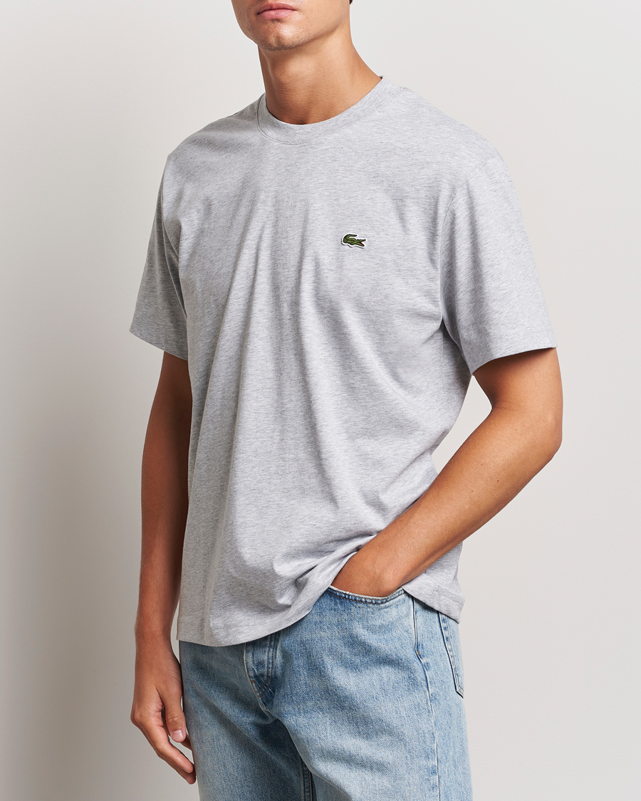 Herren | T-Shirts | Lacoste | Crew Neck T-Shirt Silver Chine