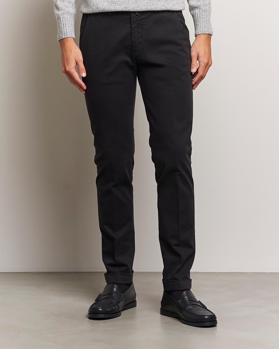 Herren | Hosen | Briglia 1949 | Slim Fit Cotton Stretch Chino Black
