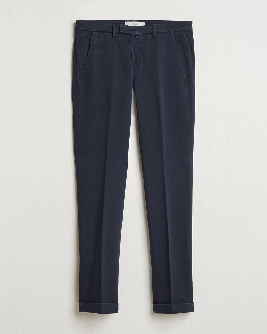 Herren | Hosen | Briglia 1949 | Slim Fit Cotton Stretch Chino Navy