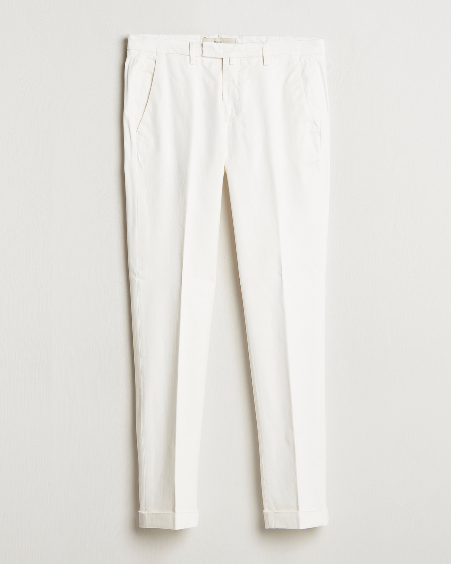 Herren | Hosen | Briglia 1949 | Slim Fit Cotton Stretch Chino Off White