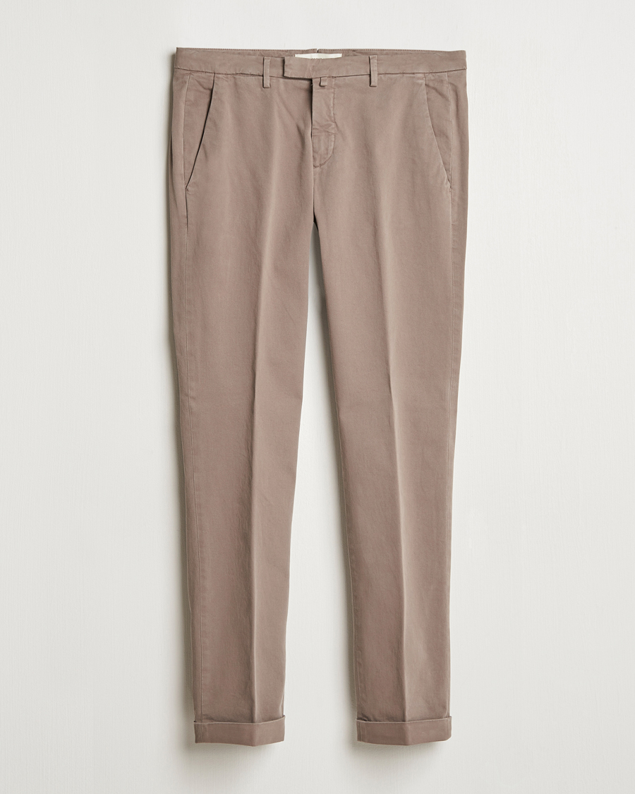 Herren | Hosen | Briglia 1949 | Slim Fit Cotton Stretch Chino Taupe