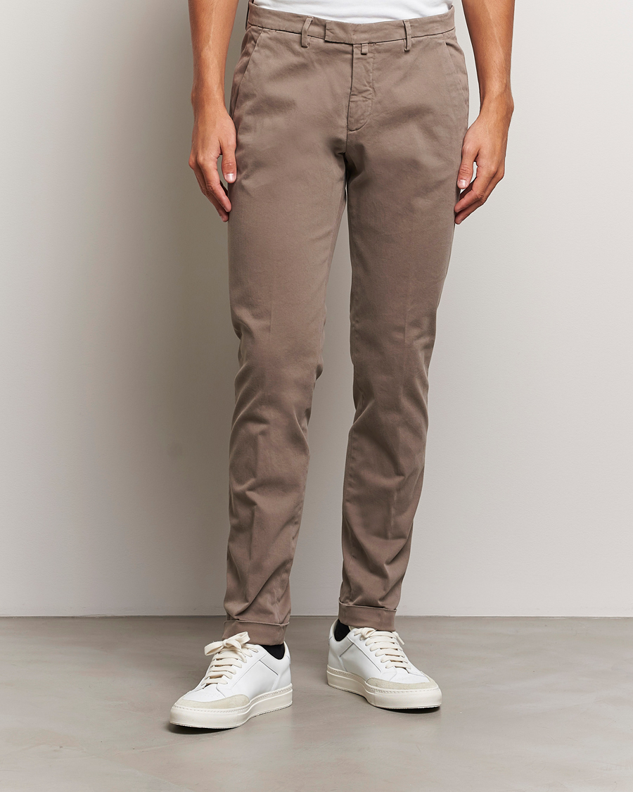 Herren | Hosen | Briglia 1949 | Slim Fit Cotton Stretch Chino Taupe