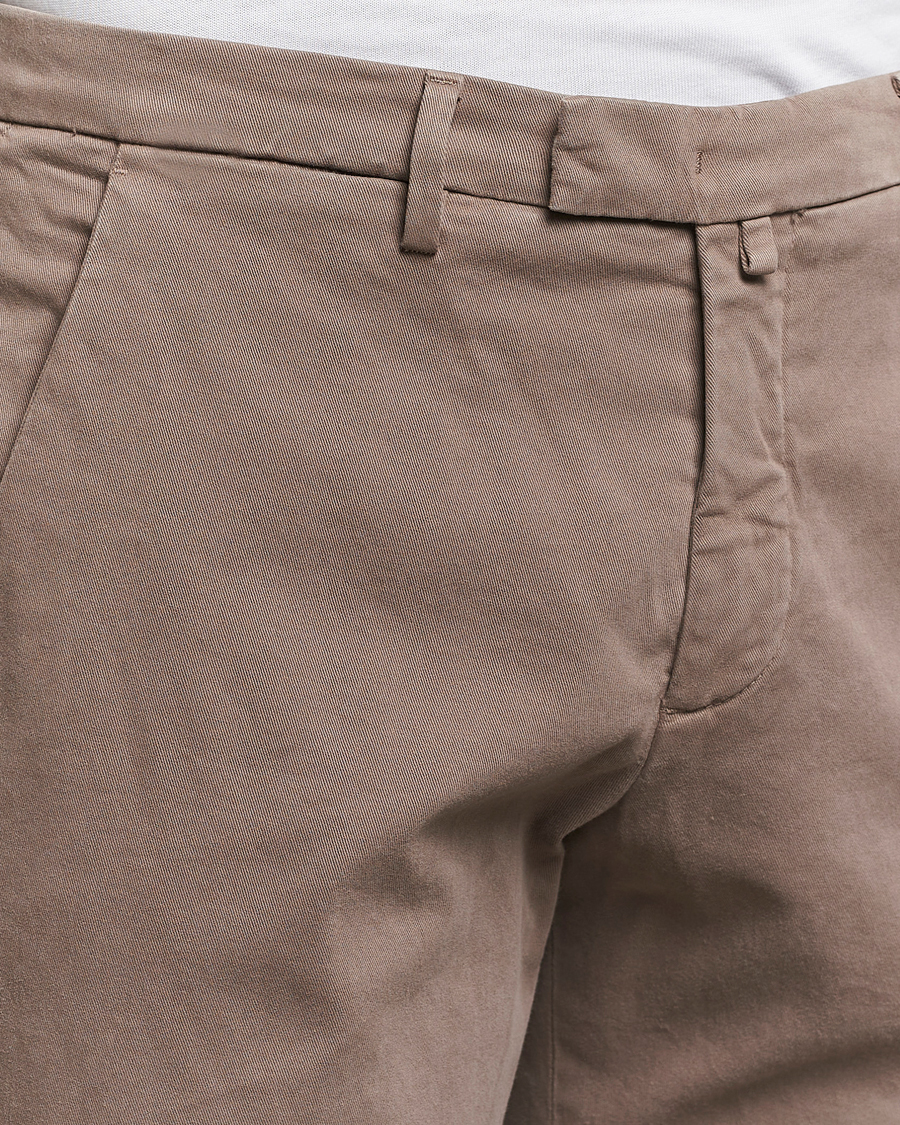 Herren | Hosen | Briglia 1949 | Slim Fit Cotton Stretch Chino Taupe
