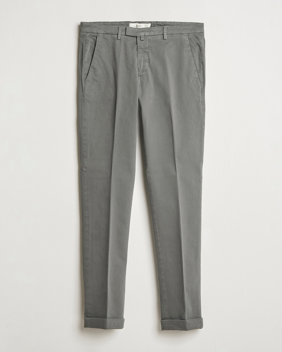 Herren | Hosen | Briglia 1949 | Slim Fit Cotton Stretch Chino Grey