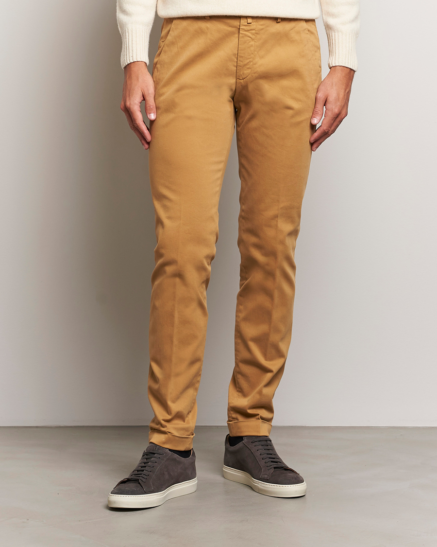 Herren | Hosen | Briglia 1949 | Slim Fit Cotton Stretch Chino Camel