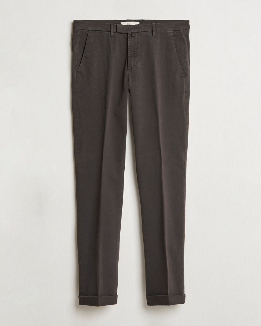 Herren | Hosen | Briglia 1949 | Slim Fit Cotton Stretch Chino Dark Brown
