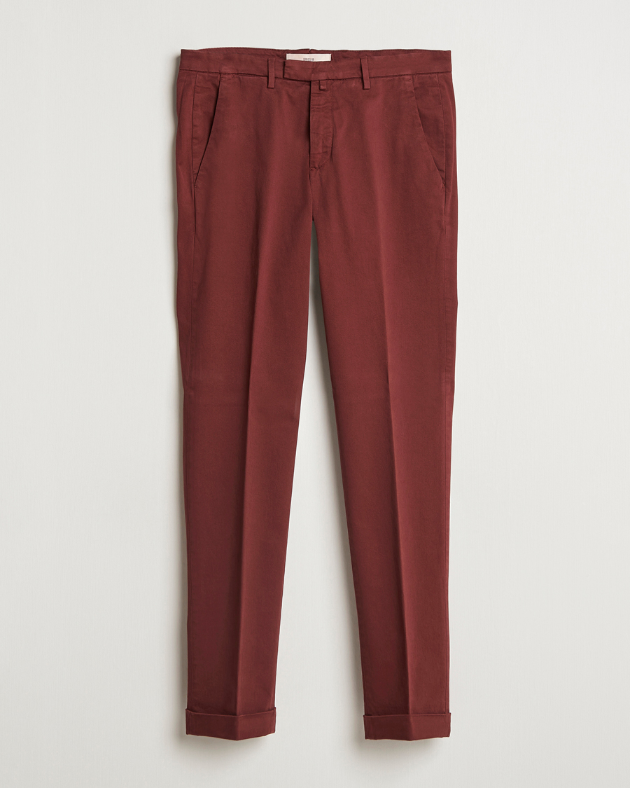 Herren | Hosen | Briglia 1949 | Slim Fit Cotton Stretch Chino Wine
