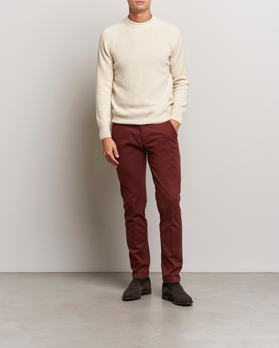 Herren | Hosen | Briglia 1949 | Slim Fit Cotton Stretch Chino Wine