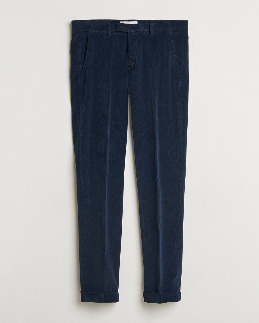 Herren | Hosen | Briglia 1949 | Slim Fit Corduroy Trousers Navy