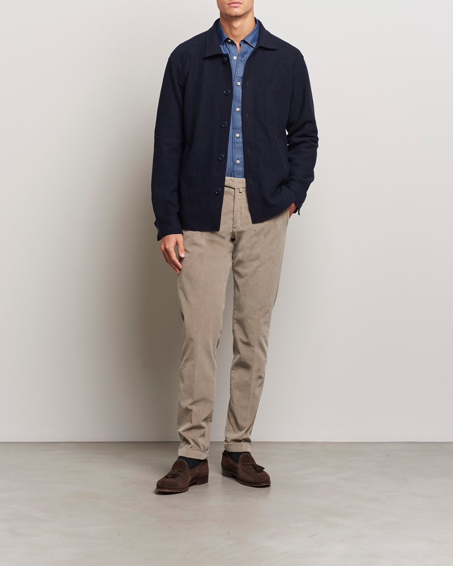 Herren | Hosen | Briglia 1949 | Slim Fit Corduroy Trousers Beige