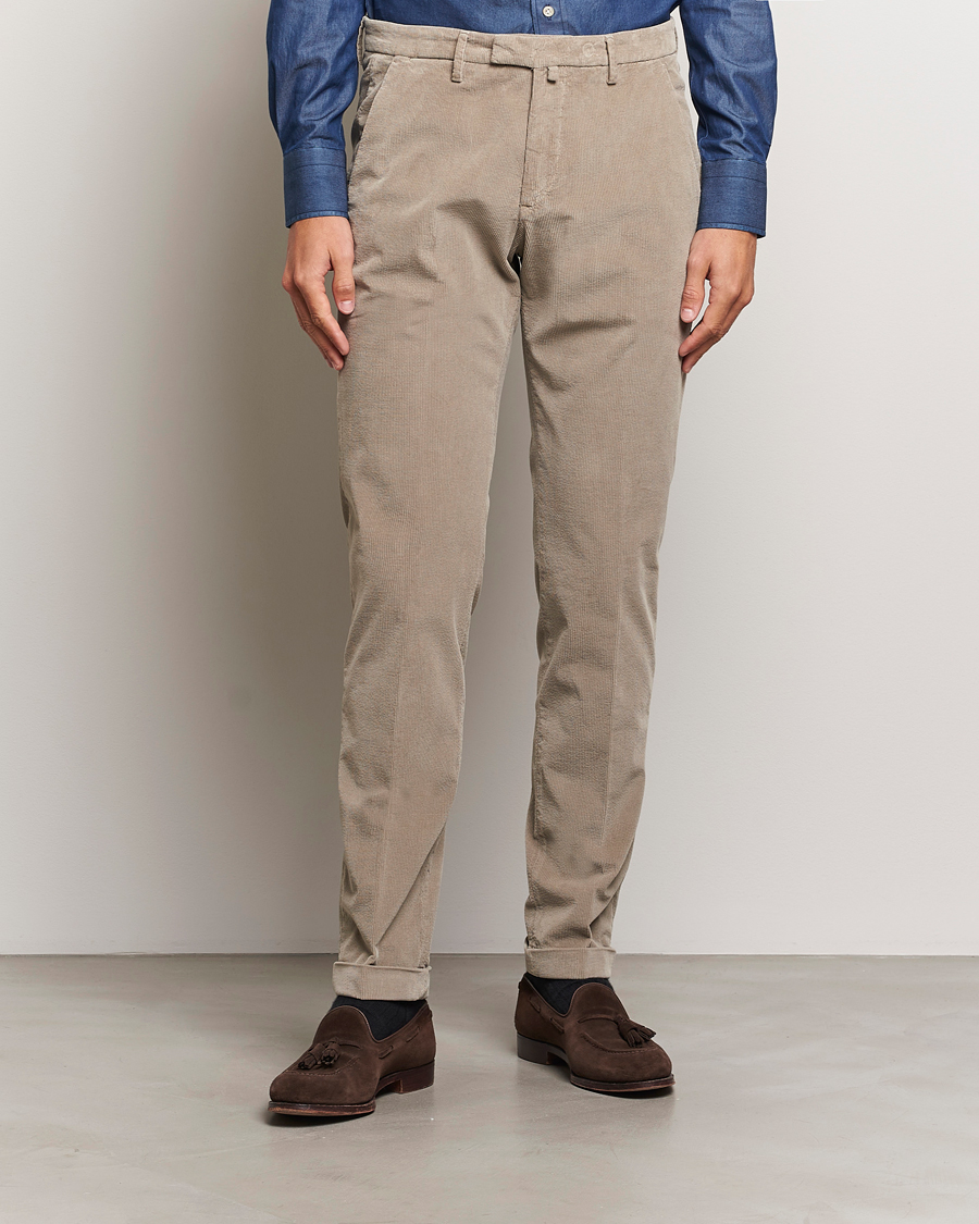 Herren | Hosen | Briglia 1949 | Slim Fit Corduroy Trousers Beige